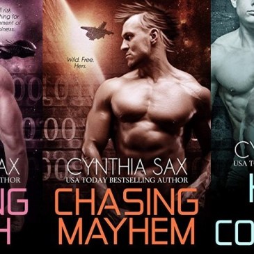 Covers for Cyborg Sizzle books 3.5-7 by Cynthia Sax
