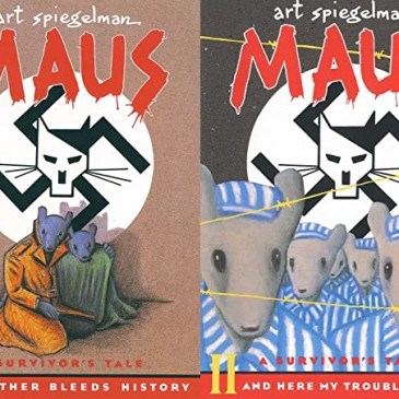Covers for Maus I A Survivors Tale My Father Bleeds History and Maus II A And Here My Troubles Begin by Art Spiegelman